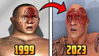 The Evolution Of Being Busted Open in WWE Games !!! - WWE 2K23 screenshot 5