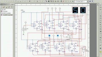 Mod100 Asynchronous Counter Circuit