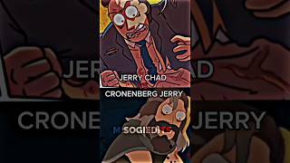 JERRY CHAD VS CRONENBERG JERRY #rickandmorty #jerrysmith #doofusjerry #edit #rickprime #shorts