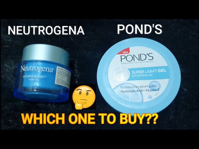 NEUTROGENA HYDRO BOOST WATER GEL & POND'S SUPER LIGHT GEL|DEMO, REVIEW AND COMPARISON|IS IT A DUPE? class=