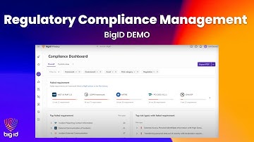 BigID Demo: Risk Register, Compliance Command Center & Workflow Automation