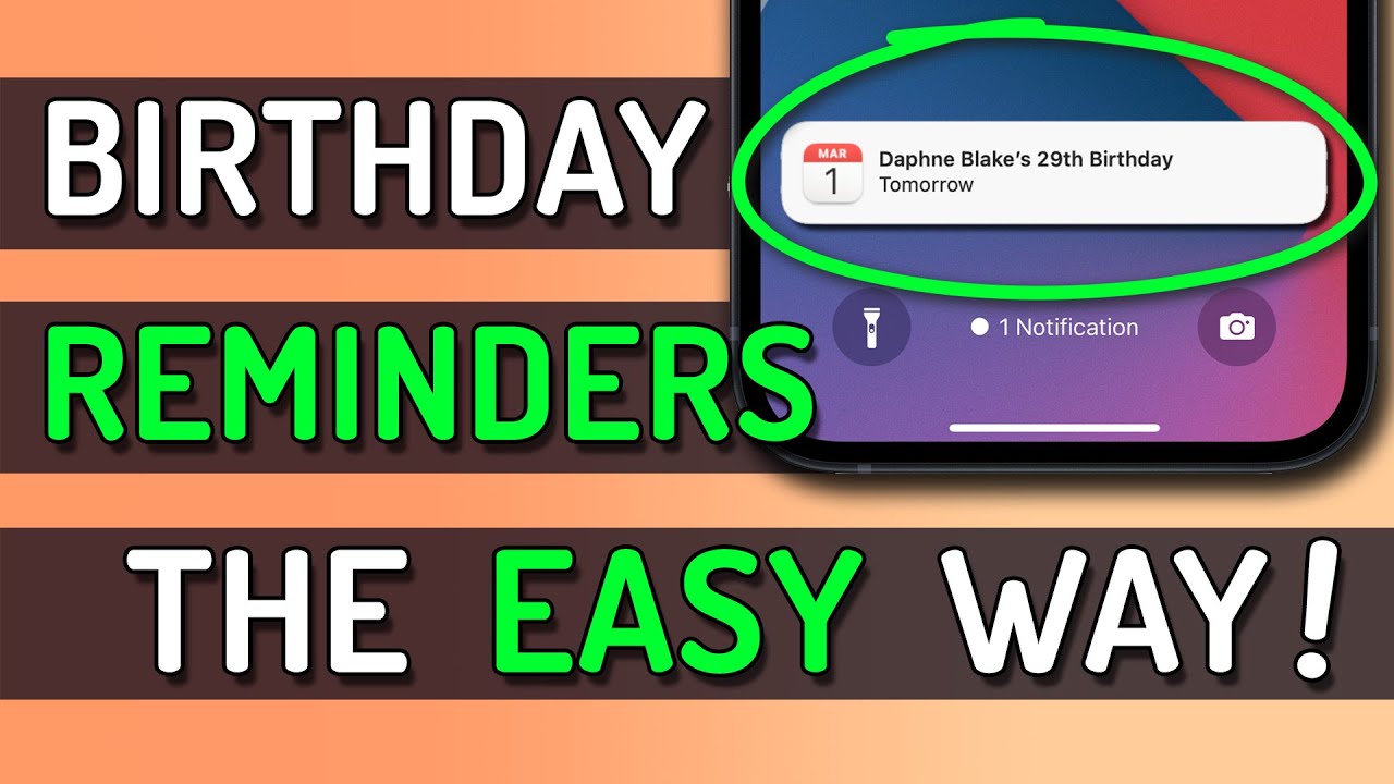 How To Set Birthday Reminders On IPhone IPad And Mac YouTube How To Set Birthday Reminders On IPhone IPad And Mac YouTube