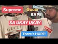 CHEAP LEGIT SUPREME BAPE NIKE GUCCI LOUIS VUITTON HYPED APPARELS FROM UKAY-UKAY STORES IN MANILA