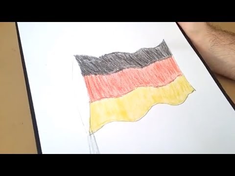 ALMANYA BAYRAĞI ÇİZİMİ (GERMANY FLAG DRAWING)