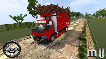 Kerala Traffic Mod Bussid | Isuzu Elf Truck Mod in Bus Simulator Indonesia | Offroad Driving BusGame
