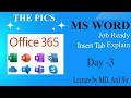MS Word Insert Tab