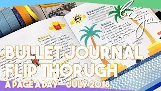 Bullet Journal Flip Through - A Page a Day July 2018 | Kim