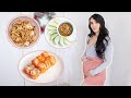 WHAT I EAT IN A DAY WHILE 17 WEEKS PREGNANT *BUSY DAY*