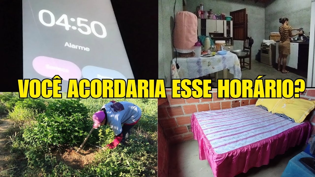 Meu dia começou 4:50 da manhã… rotina real na roça