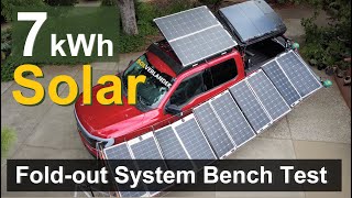 Ford F150 Lightning + 7kWh Foldout Solar Setup  Bench Test