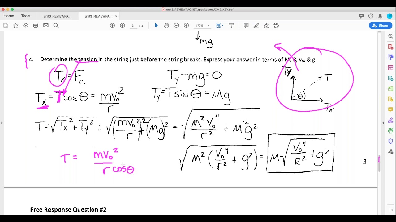 AP Physics 1 Unit 3 Review Session (2019) YouTube