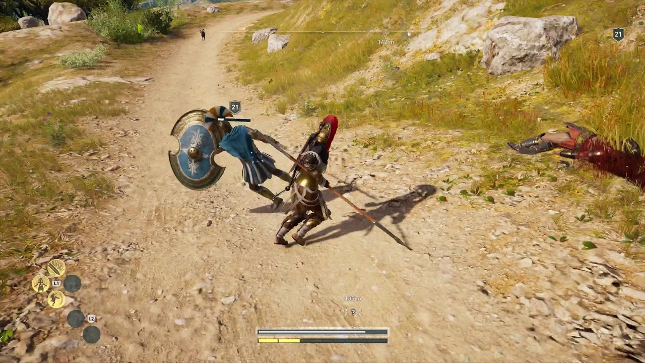 Assassin's Creed Odyssey Salamis Kassandra, A Athenian, A Spartan & A Lion Fight Gameplay