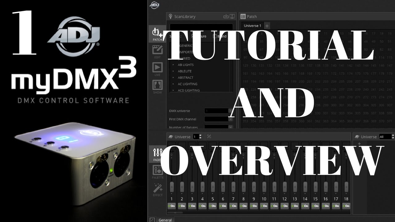 myDMX 3 Software Tutorial(Part 1)