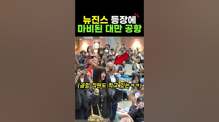 뉴진스 등장 마비된 대만공항 해외반응