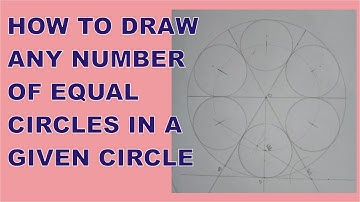 How to Draw Any Number of Equal Circles in a Given Circle, How to Inscribe Equal Circles in a Circle