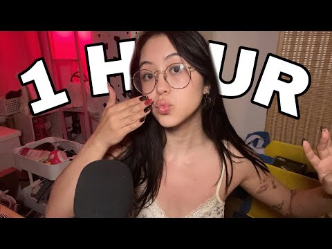 ASMR 1 Hour of Upclose Kisses and Affirmations (Looped)