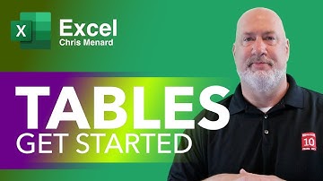 Excel - Getting Started with Tables