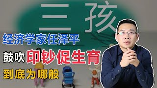 网红经济学家任泽平，鼓吹印钞促生育，到底为哪般？【汤山老王】