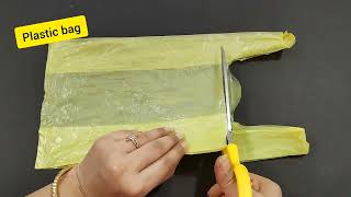 Super easy Polybag flower making - Plastic carry bag flower making - DIY Flower