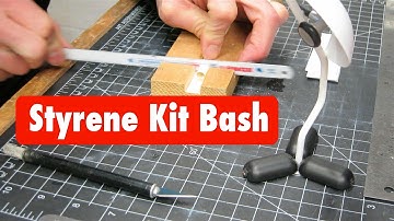 Styrene Tutorial Kit Bash scratch build Mock-Up: Model making building tips and tricks Part 2