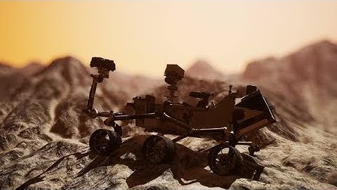 Curiosity Mars Rover Exploring the Surface of Red Planet | Motion Graphics - Videohive template