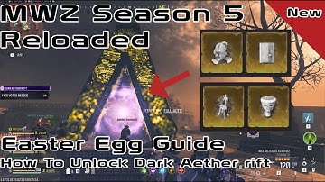 How to unlock MWZ Season 5 Reloaded HIDDEN content! -  Dark Aether Easter Egg GUIDE | COD MWZ