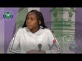 Cori Gauff Wimbledon 2019 Second Round Press Conference
