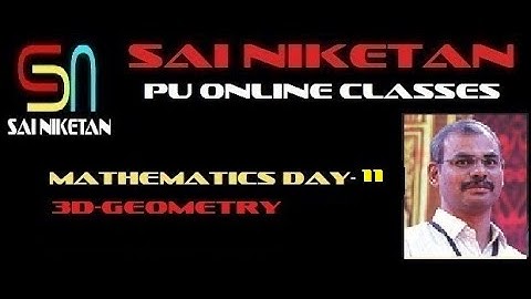 PU-II MATHS : 3D-GEOMETRY BY RAMIREDDY SIR DAY-11