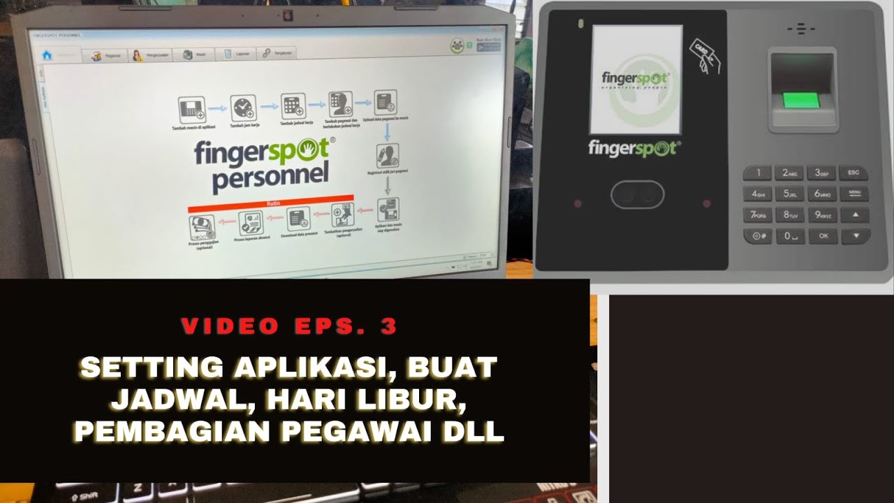 Cara install Aplikasi Fingerspot Personnel - Episode 03 - setting