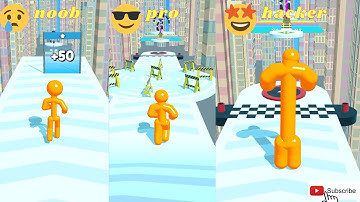 TALL MAN RUN NOOB VS PRO VS HACKER GAMEPLAY #1