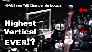 Wilt Chamberlain's INHUMAN Vertical Leap! TOP of the backboard with ONE STEP!?