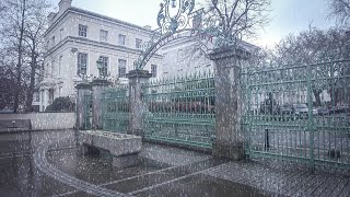 Walking in Cheltenham in the Pouring Rain