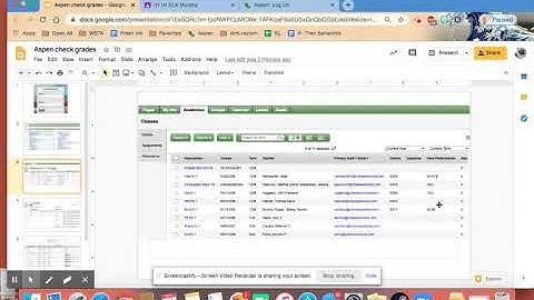 Check Your Grades on Aspen