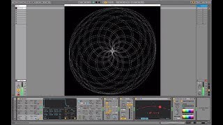 Audio Visualization - Max for Live: Oscilloscope test 01 (simple chromatic scale)