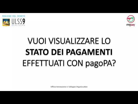 Visualizzazione stato pagamenti PagoPA