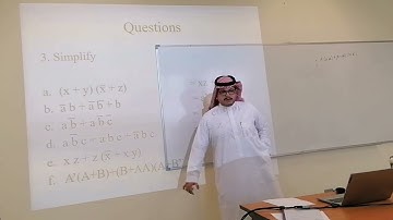 مراجعة لمحاضرة2 د.عمر سنبل التصميم الرقمي المنطقي جامعة ام القرى Gate Circuits and Boolean Equations