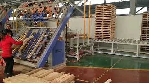 Wooden Pallet Nailing Machine/ Wood Pallet Production Line/ Automatic Pallet Nailing Assembly Line