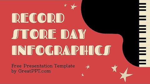 Free Record Store Day Infographics for PowerPoint & Google Slides by GreatPPT