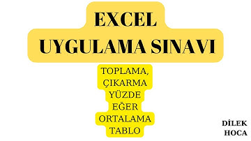EXCELSINAVI | EXCEL UYGULAMA SINAVI
