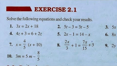 Class 8th maths l Exercise 2.1 l Chapter 2 l NCERT l Solution l Solution l Carb Academy