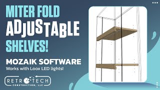 Miter Fold Adjustable Shelves in Mozaik!  Can it happen