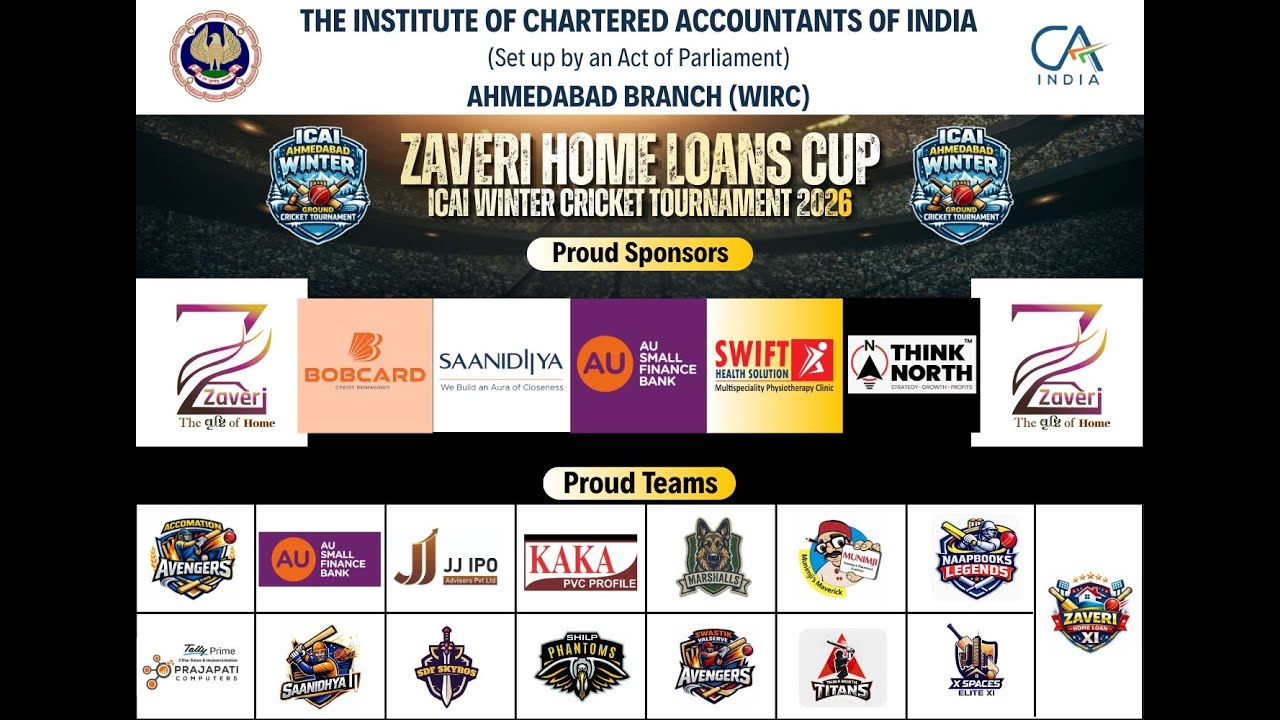 Final II ZAVERI HOME LOANS CUP - ICAI WINTER CRICKET 2026 II DAY 3