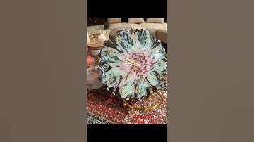 Resin flower Clock #resinart #diyart#resincraft#resindiy#ytshorts#shortsviral