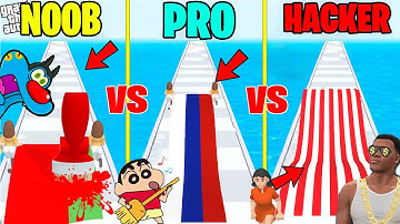 NOOB VS PRO VS HACKER VS GOD IN FLAG PAINTERS WITH SHINCHAN & CHOP & OGGY!