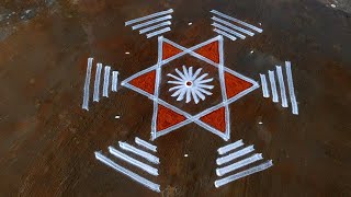 New padi kolam for beginners🌹Geethala muggulu design🌹Daily use rangoli designs🌹Chinna muggulu design