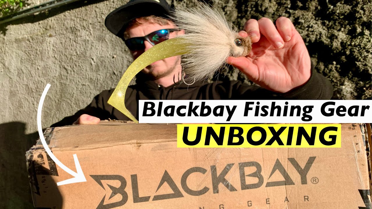Blackbay Fishing Gear UNBOXING !! Blackbug and Blackshad Bkk fishing hooks YouTube