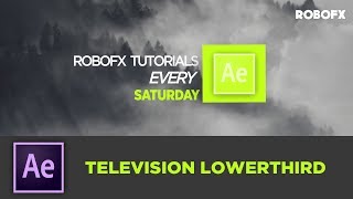 After Effects Tutorial- Television Lower Third In After Effects