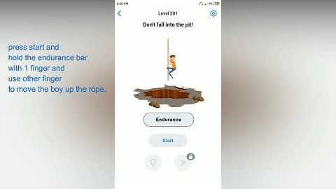 Easy Game - Dont fall into the pit! - Level 201 solution