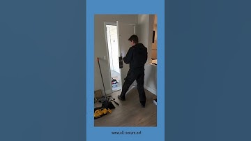 All Secure In Action - Installing keyless entry to multifamily unit.