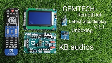 gemtech latest remoth kit Glcd display Unboxing KB audios భీమవరం
